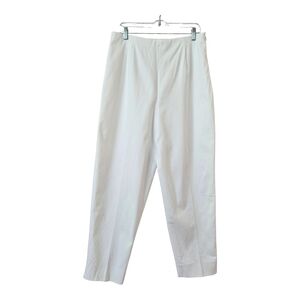 Talbots Textured Pants Womens 16 NWOT Vtg White Lined Office Careerwear
